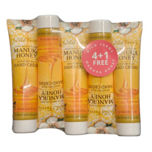 Manuka Honey: Wild Ferns Manuka Honey Moisture Rich Hand Creme 30ml - 5PK Deal