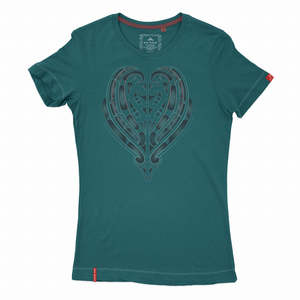 Women's Aroha Maori Fitted T Shirt - Kia Kaha