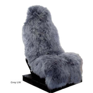 Nz Made: Sheepskin Car Seat Cover - Grey - NZ Made