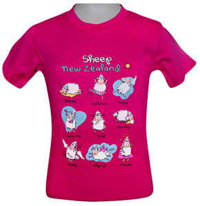 NZ Sheep Kids T-Shirt - Sizes 2-12yr