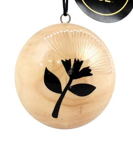 Christmas Bauble - Wood - Pohutukawa