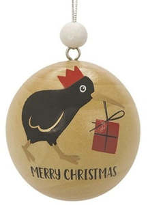 Christmas Bauble - Wood - Kiwi Present