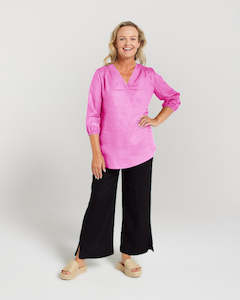 Blouses: Gathered Yoke Top