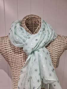 Scarves: Mint Thistle SC1439