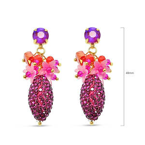 Earrings: Multi Set Stones