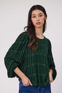 Blouses: Eliza Embroidered Blouse