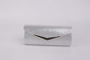 Satin Glitter Clutch