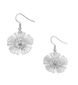 Earrings: Crystal Flower