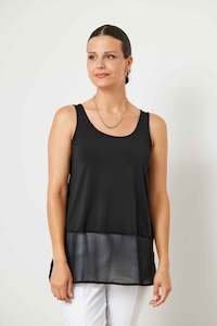 Newport So You Boutique Rangiora Nz: Chiffon Hem Long Singlet