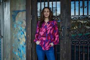 Blouses So You Boutique Rangiora Nz: Renee Tie Neck Blouse