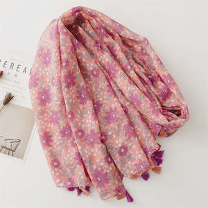 Scarves So You Boutique Rangiora Nz: Purple Floral
