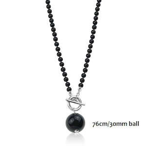 Necklaces: Handknotted Black