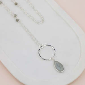 Necklaces: Grey Quartz