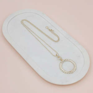 Necklaces: Gold Heart Ring