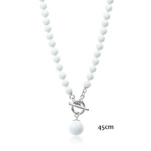 So You Jewellery So You Boutique Rangiora Nz: Handknotted White