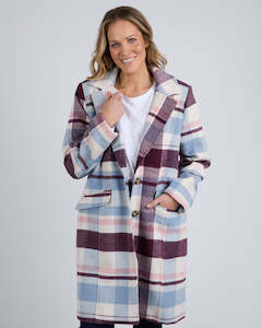 Elm So You Boutique Rangiora Nz: Blanche Check Coat