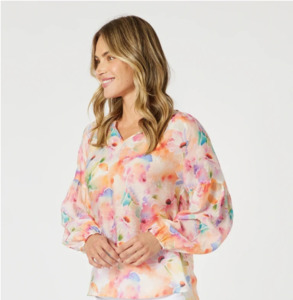 Blouses So You Boutique Rangiora Nz: Spring Floral Top