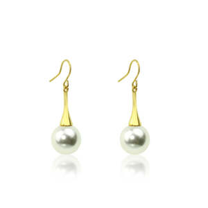 Earrings So You Boutique Rangiora Nz: Pearl with Gold