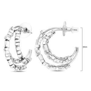 Earrings So You Boutique Rangiora Nz: Three Row Cube