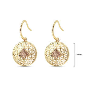 Earrings So You Boutique Rangiora Nz: Round Crystal Gold