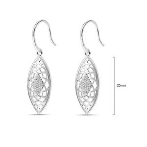 Earrings So You Boutique Rangiora Nz: Diamond Shape Silver