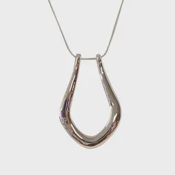 Open Teardrop Silver