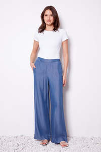Blue Wash Wide Leg