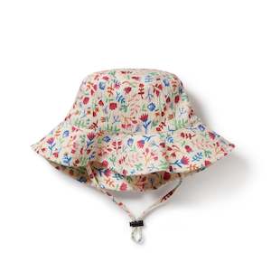 Kids Hats Beanies: Tropical Garden Crinkle Sunhat Last One Was $45 Now