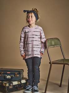 Little Flock Of Horrors: Ayla Merino L/S Top - Lilac Tiger