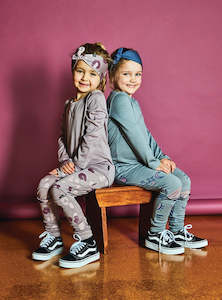Little Flock Of Horrors: Merino Slasher Leggings - Lavender Roar Was $55.90 NOW
