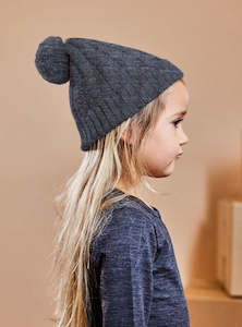 Little Flock Of Horrors: Merino Thick As Thieves Beanie - Charcoal Marle Was $50 Now