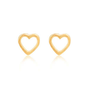 Top Gifts For Mum: Open Heart Stud Earrings