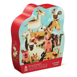 Eco Puzzles: Crocodile Creek Barnyard Buddies Floor Puzzle