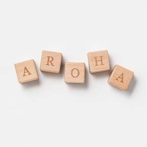 Over The Dandelions: Wooden Block Set - AROHA
