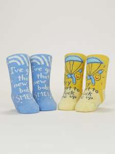 Baby Accessories: Baby Socks - Baby Smell/Fuck Up