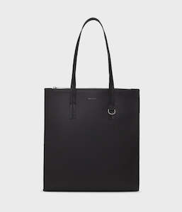 Vegan Tote Bag - Canci Grain Black