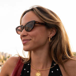 Sustainable Sunglasses: Sito Siena Sunglasses - Burnt Orange/Tort Coffee