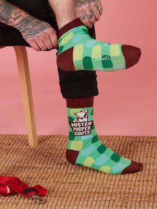 Gifts For Men: Mens Socks - Mr Pooper Scooper