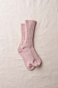 Organic Low Gauge Socks - Pink