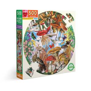 500 Piece Puzzle - Mushrooms & Butterflies