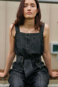Plastic Free July: ReCreate Goldie Jumpsuit - Midnight