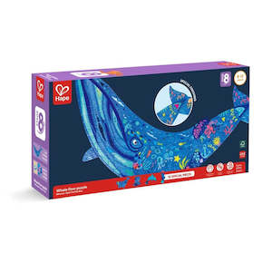 Eco Puzzles: Humpback Whale Shimmer Floor Puzzle - 200 pieces