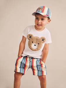 Huxbaby: Vintage Stripe Shorts - Multi
