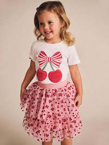 Cherry Pie Tee - White