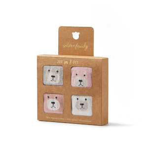 Organic 4 Pack Socks - Girls