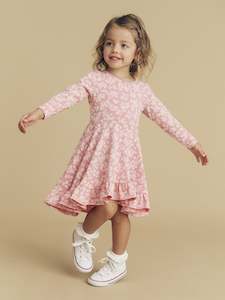 Peek A Boo Buny Swing Dress - Dusty Rose Last One Was $85 Now