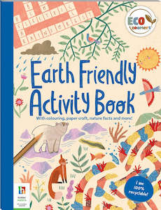 Kids Books Decor: Eco Zoomer Board Book - Earth Friendly Activity Book
