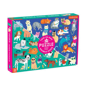 Eco Gifts: Cats and Dogs 100 Piece Double Sided Puzzle
