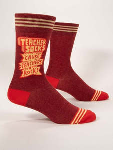 Mens Socks - Teacher Socks 'cause Teachers Rock