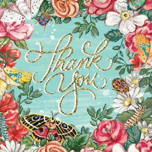 La La Land: Thank You Bugs N Roses Mini Card - Coming Soon